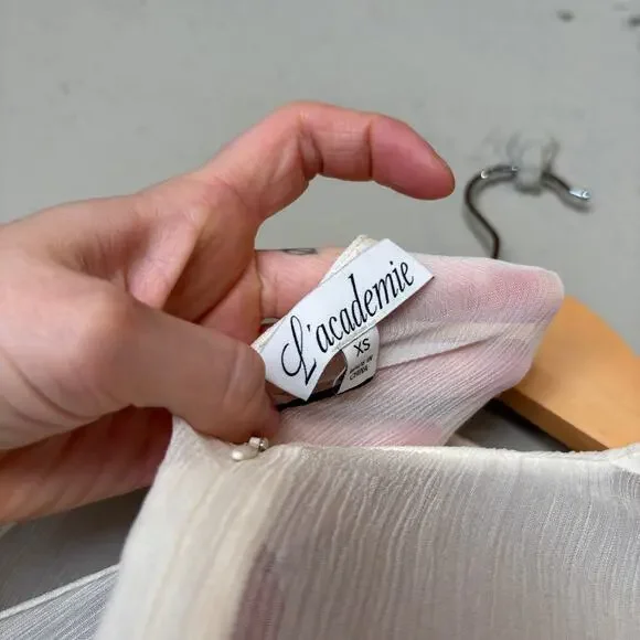 L'Academie by Marianna REVOLVE Amiens Maxi Dress in Ivory Women's XS - Picture 5 of 12